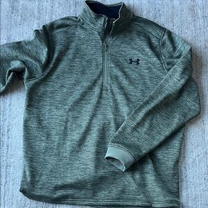 Under Armour Heathered Gray Quarter-Zip Top